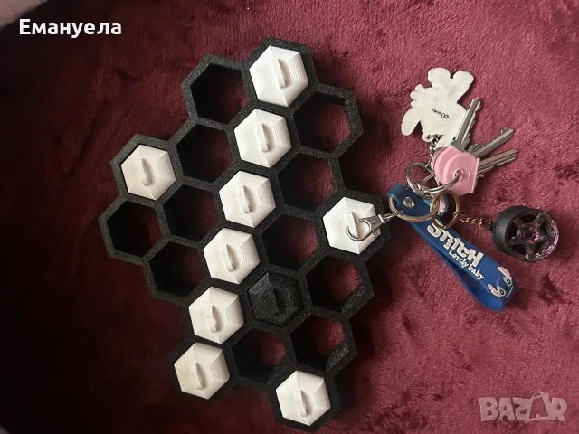 поставка за ключове , снимка 3 - Сувенири от дърво - 56568552