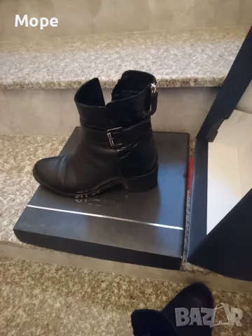 Ежедневни черни дамски боти  GiAnni, снимка 4 - Дамски боти - 56736220