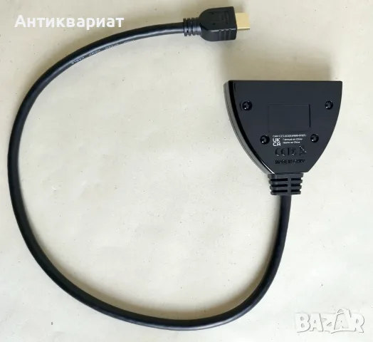 Качвствен HDMI сплитер за 3 устройства от серията Amazon Basics, снимка 2 - Плейъри, домашно кино, прожектори - 56557674