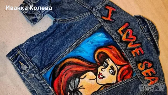 Детски дрехи, ръчно рисувани, снимка 5 - Детски якета и елеци - 56574116