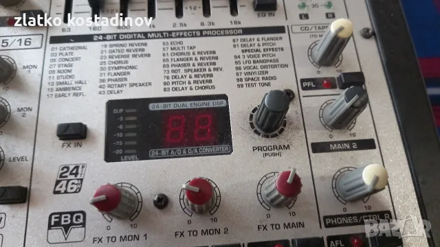 Power mixer Behringer , снимка 4 - Ресийвъри, усилватели, смесителни пултове - 56744693