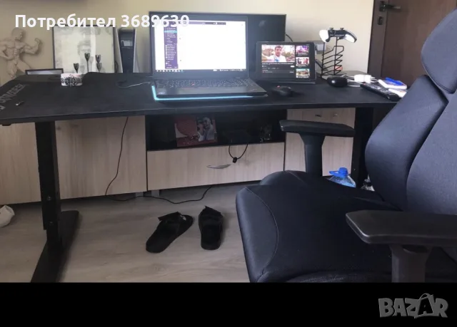 Гейминг бюро Ultradesk - Cruiser, черно, снимка 5 - Бюра - 56567289