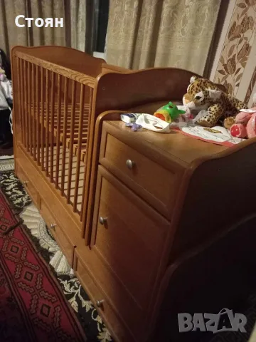 Бебешка кошара, бебешко легло с механизъм за люлеене, снимка 3 - Бебешки легла и матраци - 56725477