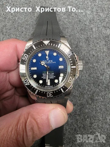Мъжки луксозен механичен часовник Rolex Deepsea Limited edition Rubber Strap ♥️ 