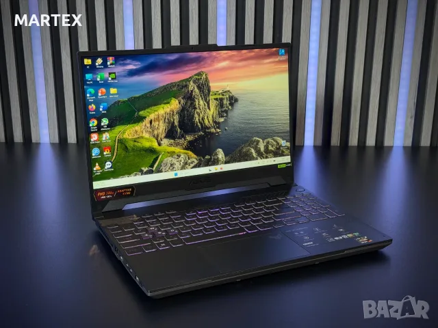Геймърски лаптоп Ryzen 7 7735HS | RTX 4050, 6GB | 16GB DDR5, ASUS TUF Gaming A15 FA507