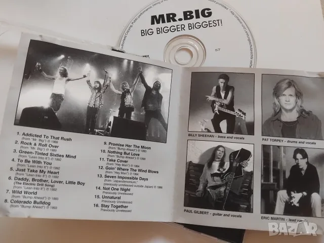 Mr. Big – Big, Bigger, Biggest: The Best - матричен диск музика, снимка 2 - CD дискове - 56648645