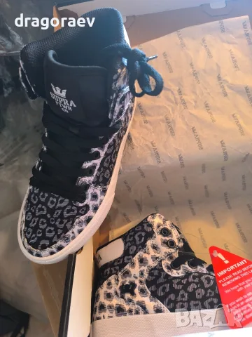 Нови кецове Supra Vaider static cheetah-white, снимка 9 - Детски маратонки - 56657970
