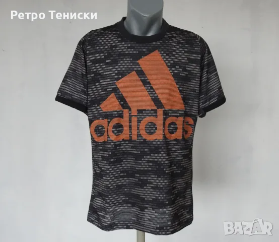 Тениска adidas — Мъже размер L Сиво