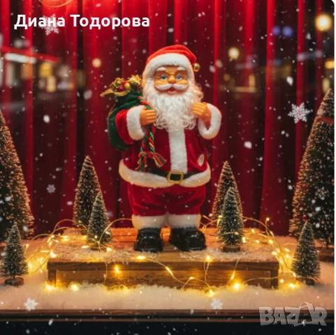 Забавен Танцуващ Дядо Коледа с Музика и Светлини – Страхотен Коледен Подарък!