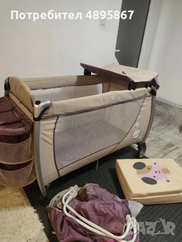 Сгъваема кошара Cangaro Relax със сгъваемо матраче, снимка 3 - Кошарки - 56665850