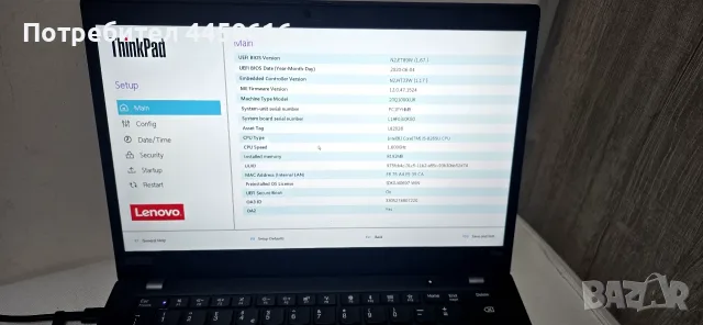Lenovo x390 ThinkPad, снимка 2 - Части за лаптопи - 56680437