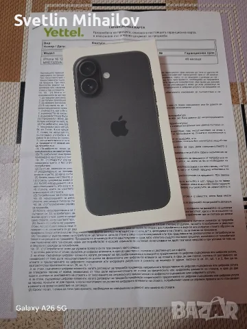 Продавам iPhone 16 128gb black 