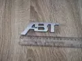 Audi ABT сребриста емблема малък размер, снимка 2