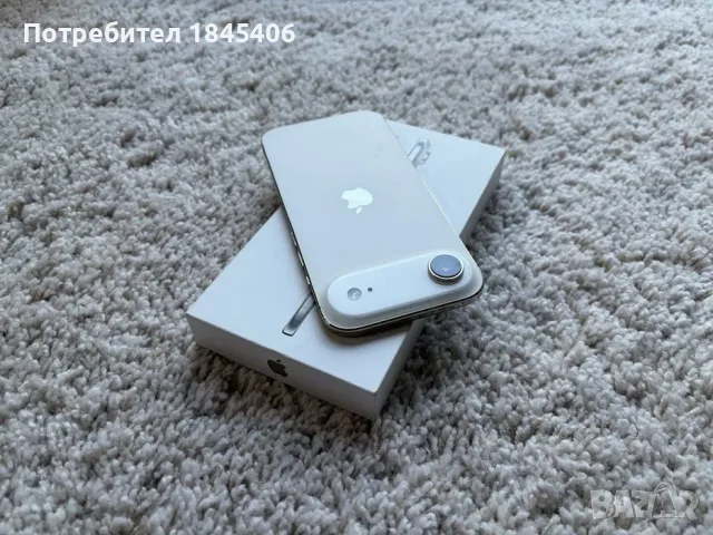 НОВ Apple iPhone AIR 256 GB Cloud White + оригинален MagSafe калъф и оригинално 20W зарядно
