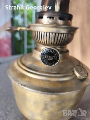Старинна лампа Saxonia, снимка 6 - Антикварни и старинни предмети - 56625086