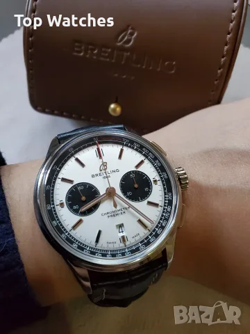 Breitling Premier Chronograph "Panda" 42mm Steel, снимка 13 - Мъжки - 56617193