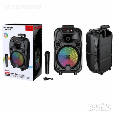 Безжична акумулаторна колона 8" Sing-e® ZQS8188