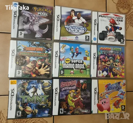 Игри за Нинтендо Nintendo DS 3DS lite Pokemon Super Mario, Donkey Kong, TMNT, Sonic EU version