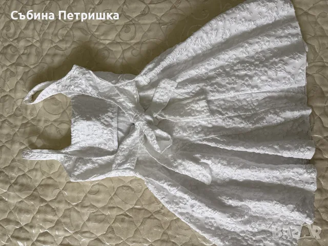 Къса бяла рокличка, снимка 3 - Рокли - 56747619