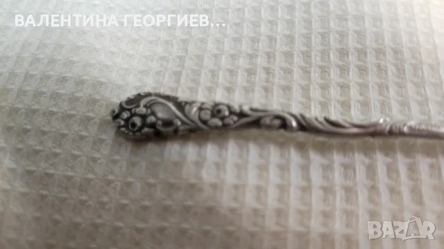 посребрена малка лъжичка , снимка 4 - Прибори за хранене, готвене и сервиране - 56682560