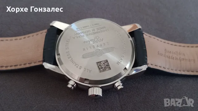 Zeppelin Chronograph Alarm 43mm , снимка 10 - Мъжки - 56717825