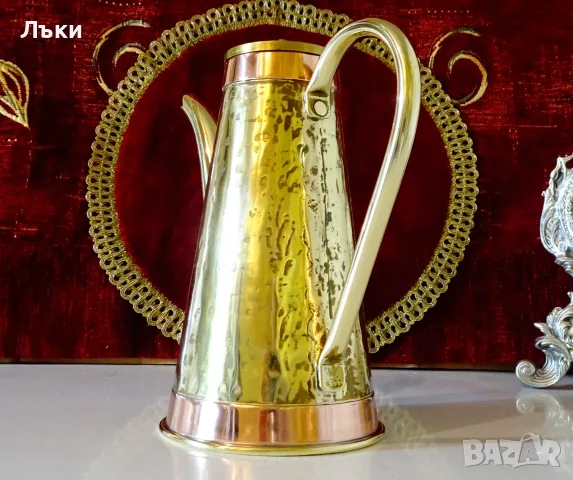 Месингов чайник,кана Mecap Belgium. , снимка 3 - Антикварни и старинни предмети - 56627072