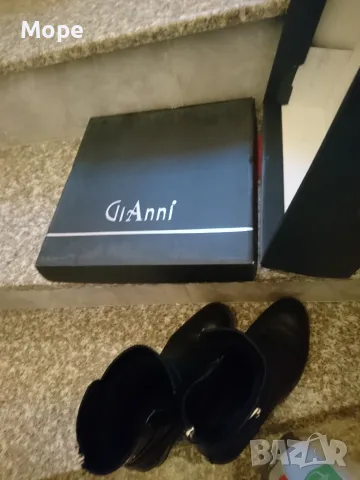Ежедневни черни дамски боти  GiAnni, снимка 3 - Дамски боти - 56736220