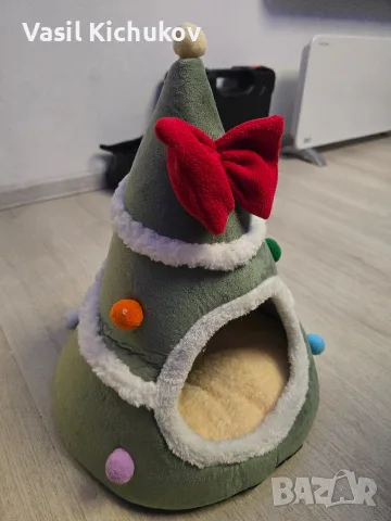 Уютна коледна къща за Коте, снимка 2 - За котки - 56742324
