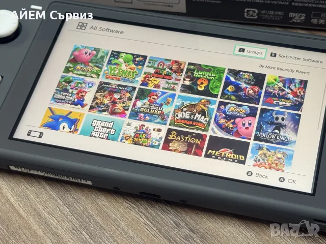 Nintendo Switch Lite с поставен чип и 128GB, снимка 3 - Nintendo конзоли - 56621743