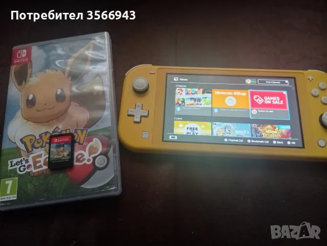 Nintendo Switch Lite + игра, снимка 2 - Nintendo конзоли - 56561154