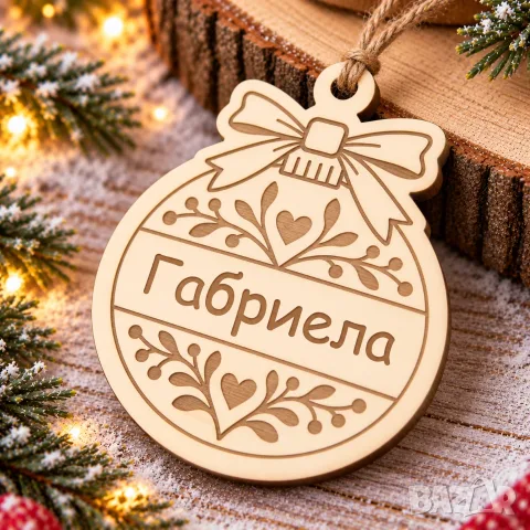 Гравирани коледни играчки, снимка 9 - Коледни подаръци - 56586403