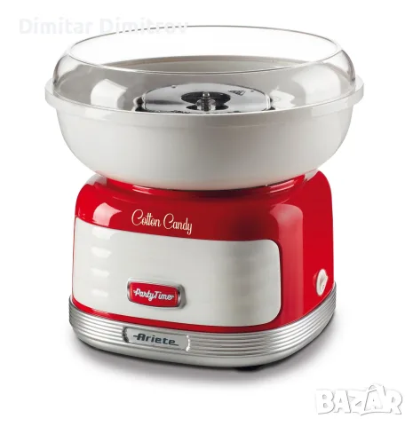 Ariete Party Time 2973 машина за захарен памук 450W, със захар или бонбони, червена