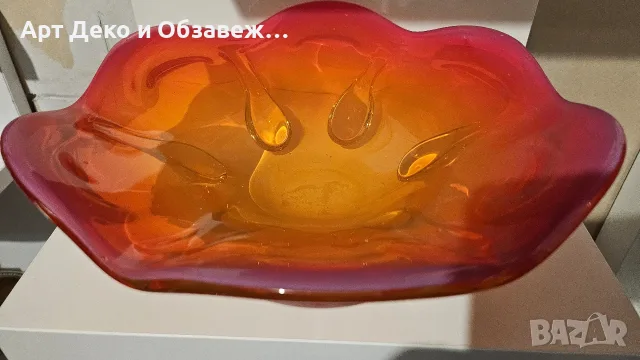 Масивна стъклена фруктиера