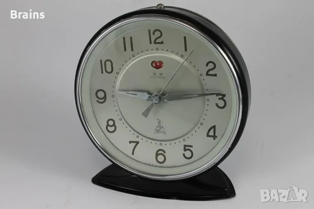 Стар Китайски Будилник FIVE RAMS Пет Овни 1960's
