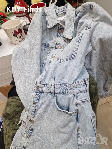 ZARA дамска дънкова рокля S, снимка 3 - Рокли - 56723469