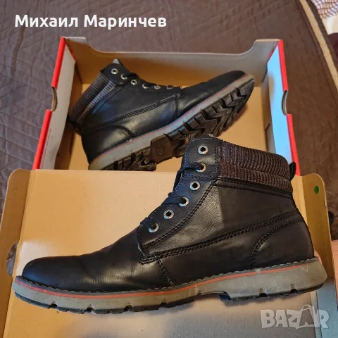 Мъжки кожени боти Матстар, снимка 3 - Мъжки боти - 56554935
