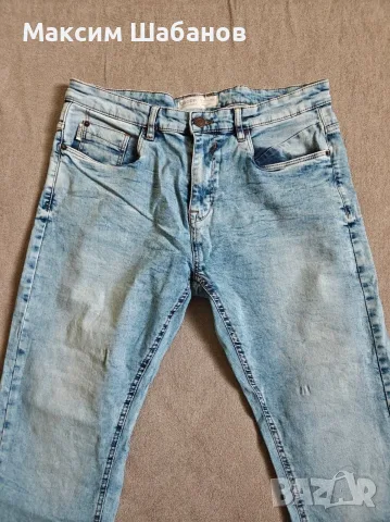 Мъжки дънки Cropp Denim Lab Regular (Размер W34 L32) — светлосини