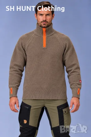 ULVANG 100% WOOL Sweater 1/2 Zip размер M за лов риболов блуза 100% Вълна - 2682