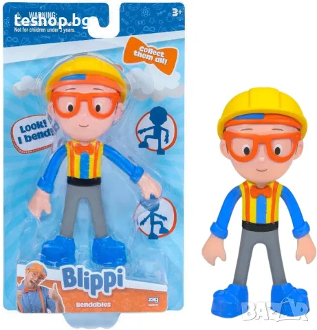 Огъваща се играчка-фигура Blippi 13 см