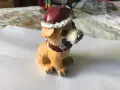 Фигурка "кученце с коледна шапчица", снимка 4