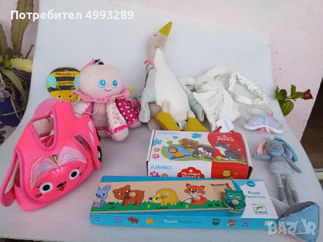 Лот: бебешки играчки, дрънкалки, пъзели