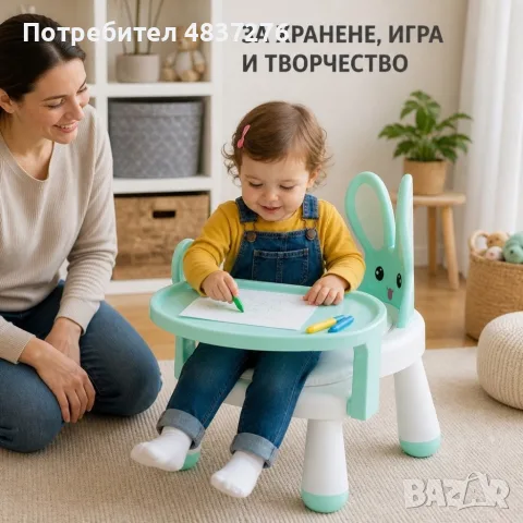 Продавам детско столче с масичка за хранене, снимка 5 - Столчета за хранене - 56635955