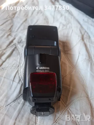Светкавица  Canon 580ex , снимка 2 - Светкавици, студийно осветление - 56642725