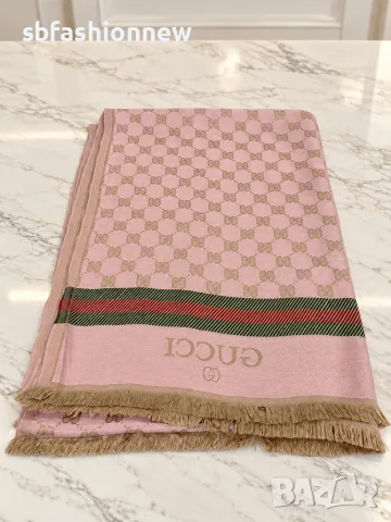 Gucci шал кашмир и коприна, снимка 2 - Шалове - 56559358