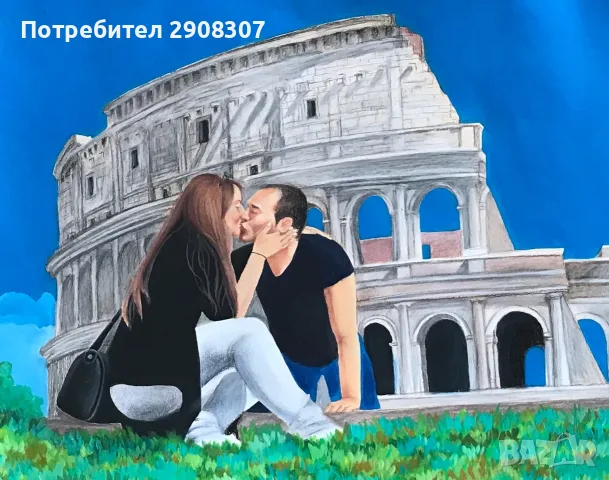 Семеен портрет по поръчка подарък