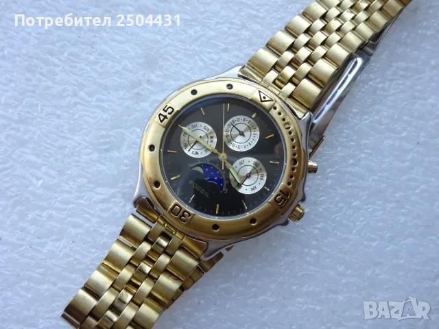 fossil moon phase vintage mens watch multifunction, снимка 4 - Мъжки - 56601850