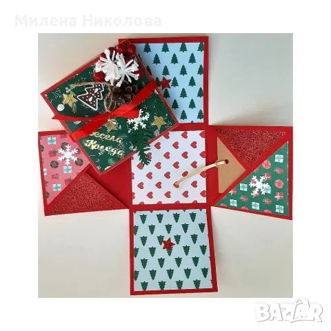 Експлодираща кутия Коледа, снимка 2 - Коледни подаръци - 56717593