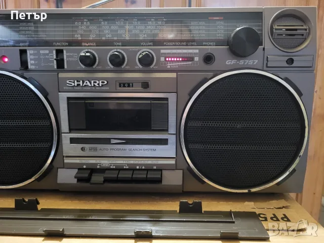 SHARP GF-5757HB радиокасетофон, снимка 4 - Радиокасетофони, транзистори - 56738326