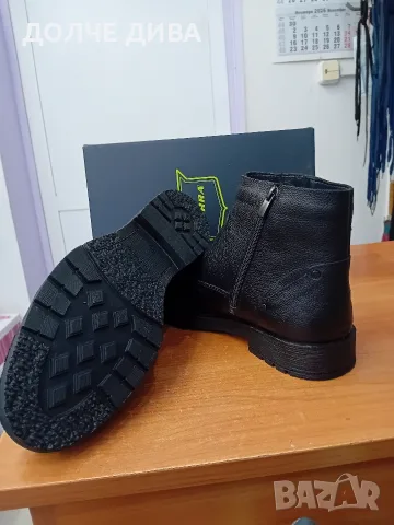 Мъж.боти черни кожа гигант, снимка 2 - Мъжки боти - 56608092