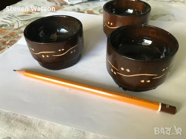 Руски дървени чашки, снимка 5 - Сувенири от дърво - 56580678